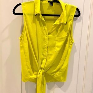 Neon yellow summer blouse
